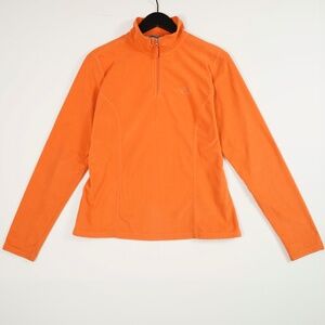 The North Face TKA 100 Fleece Women M orange Glacier Polartec 1/4 Zip